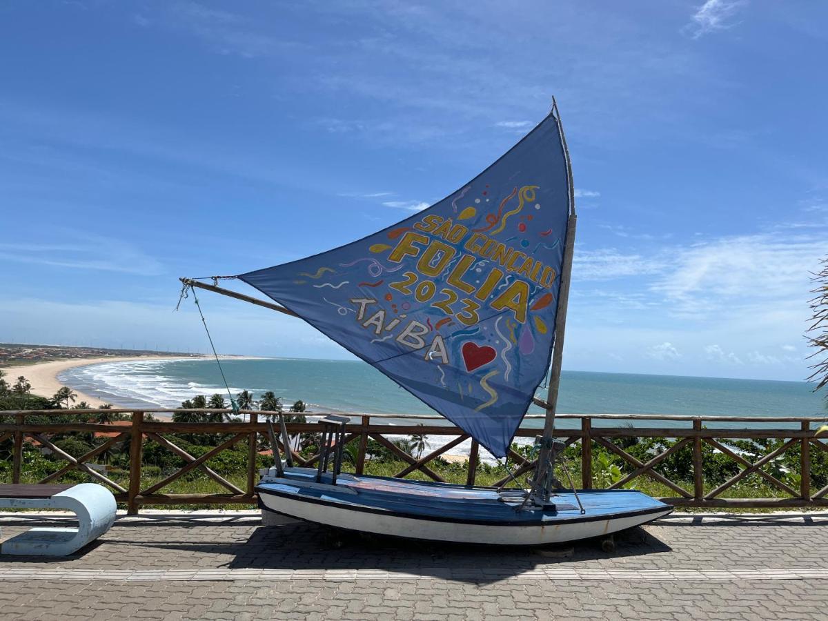 Flat Praia Da Taiba - Com Vista Mar Eksteriør bilde